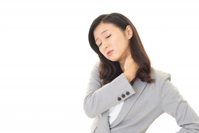 肩こりの女性